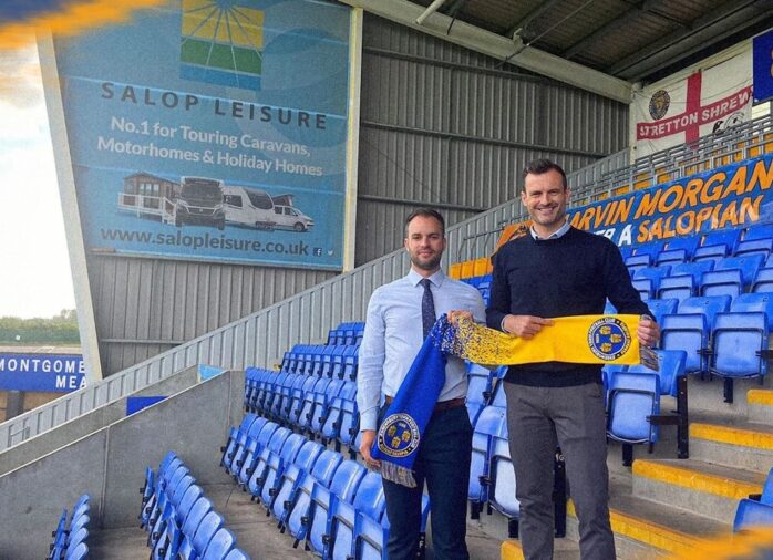 Salop Leisure extend stand sponsorship at Shrewsbury Town